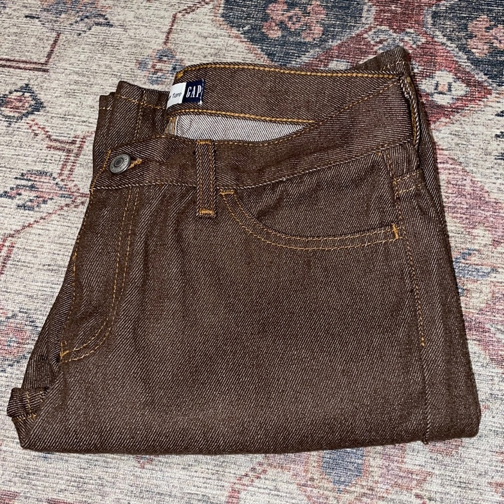Gap Trouser Flare Brown Pants SZ 6 New/Cute